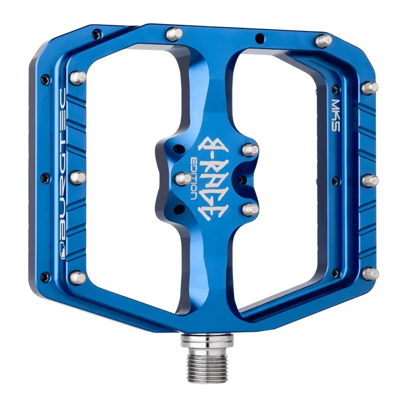 Burgtec Penthouse Flat MK5 B-Rage Edition Pedals In Deep Blue-1