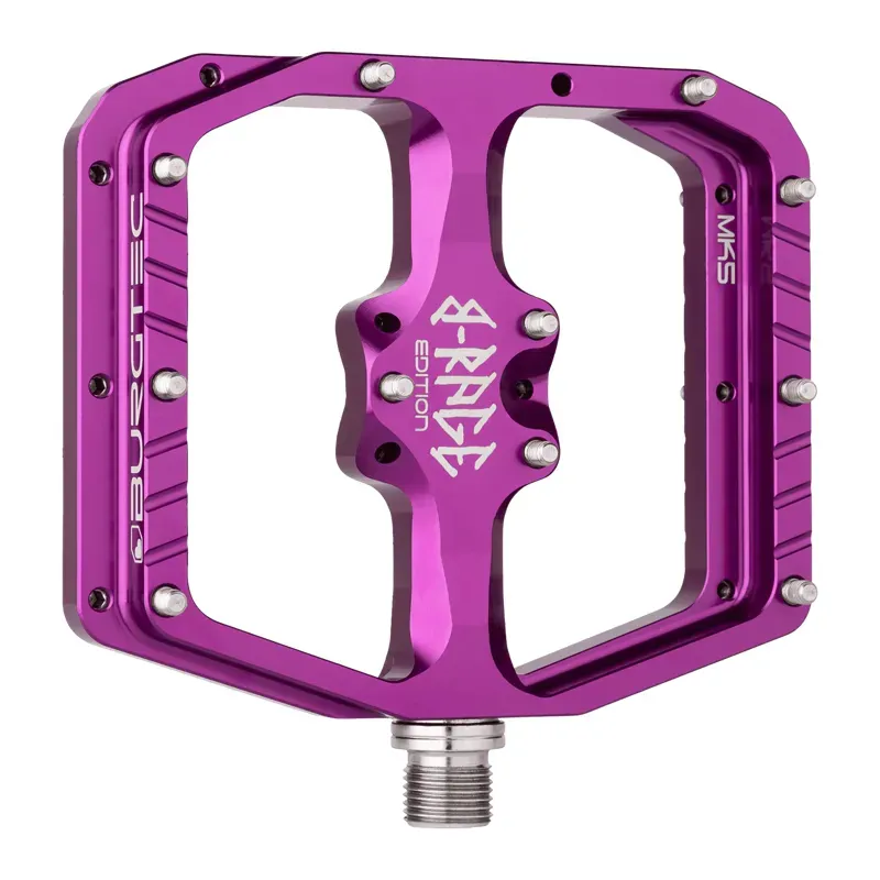 Burgtec Penthouse Flat MK5 B-Rage Edition Pedals In Purple Rain-1