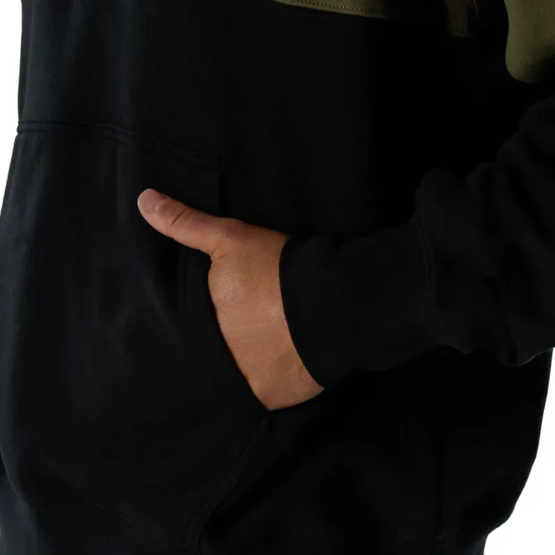 Fox Abyss Fleece Pullover Hoodie in Olive Green-6