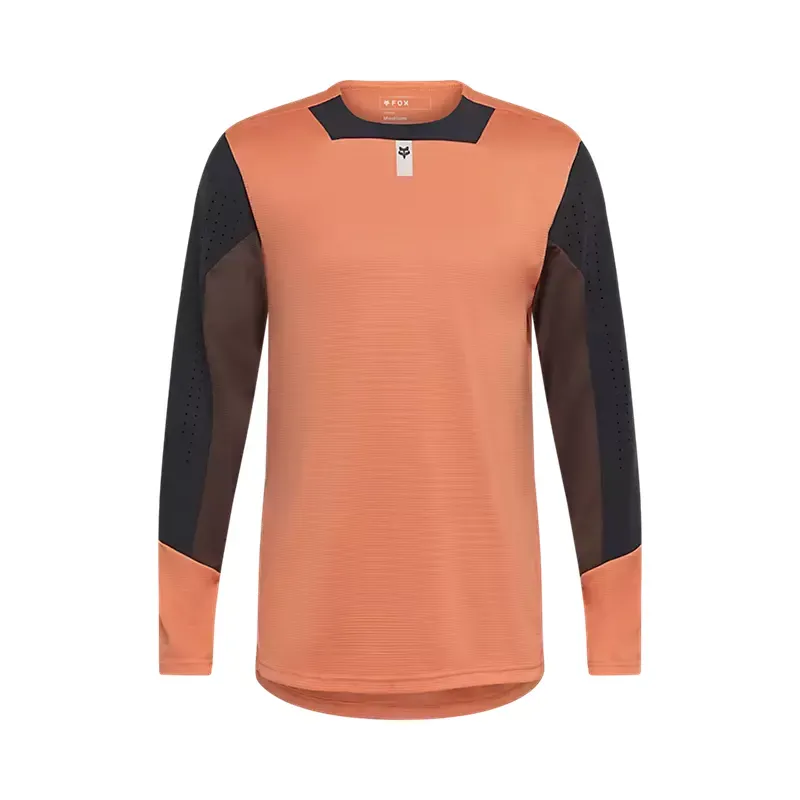 Fox Defend Long Sleeve Jersey in Coral