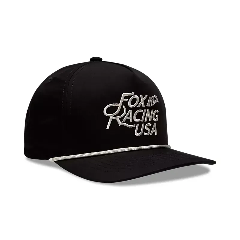 Fox Flag Rope Hat in Black