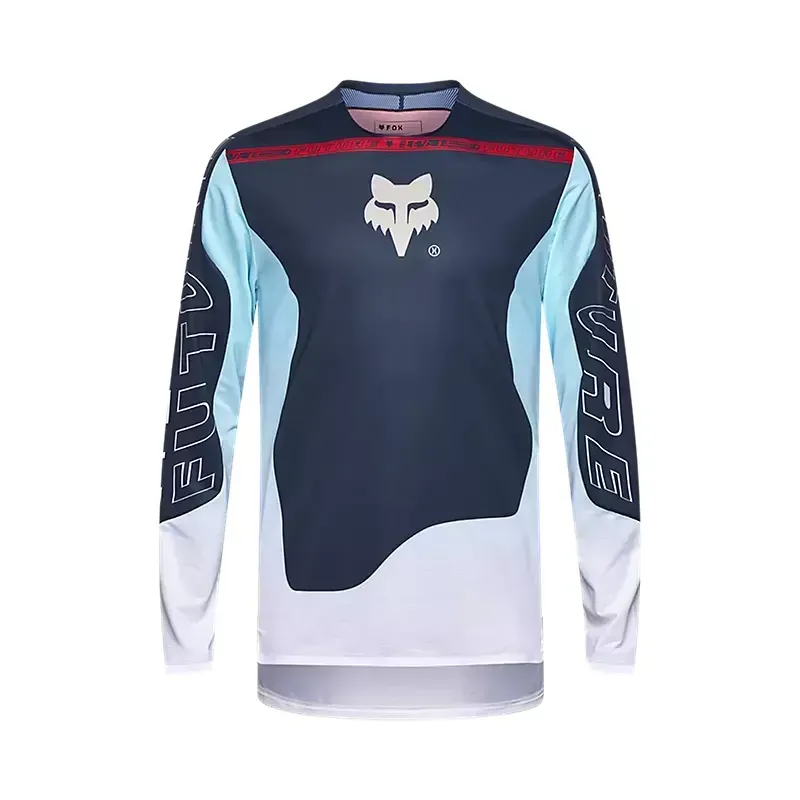 Fox Flexair Elevated Long Sleeve Jersey in Midnight Blue