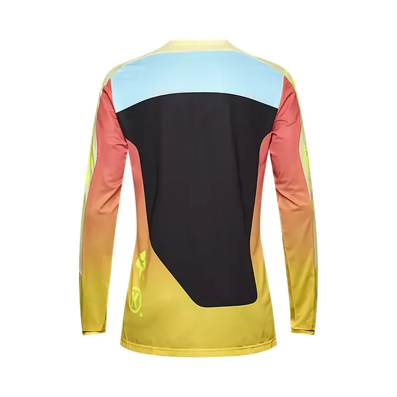 Fox Flexair Elevated Long Sleeve Jersey in Lemonade-1
