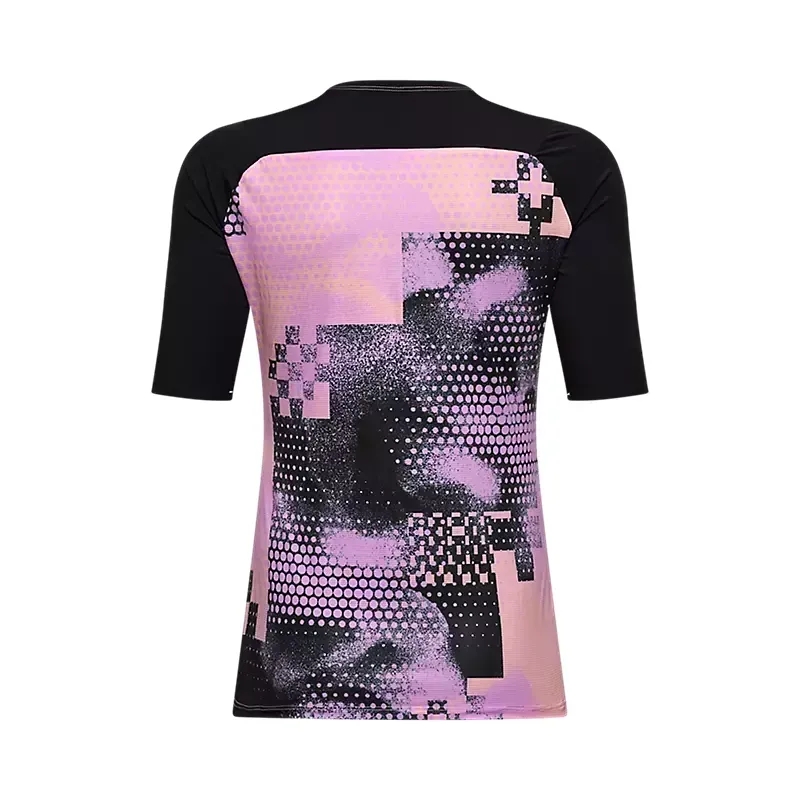 Fox Women's Flexair Ascent Pulse Short Sleeve Jersey in Dusty Rose-1