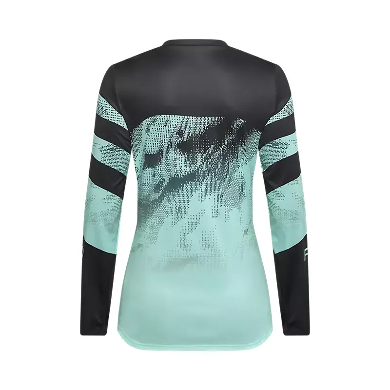 Fox Womnen's Ranger Kairos LS Jersey in Turquoise-1