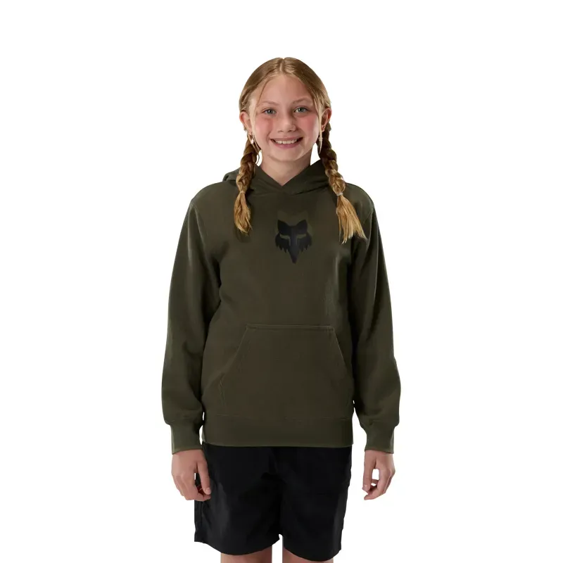 Fox Youth Legacy Pullover Hoodie in Olive Green-2