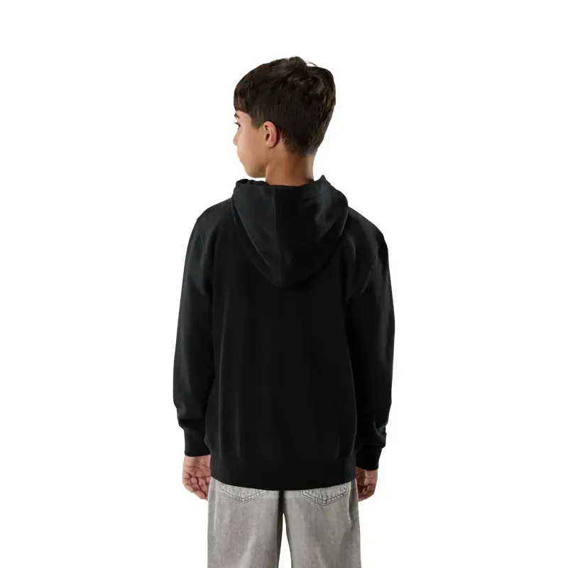 Fox Youth Since 74 Fleece Pullover Hoodie in Black-3