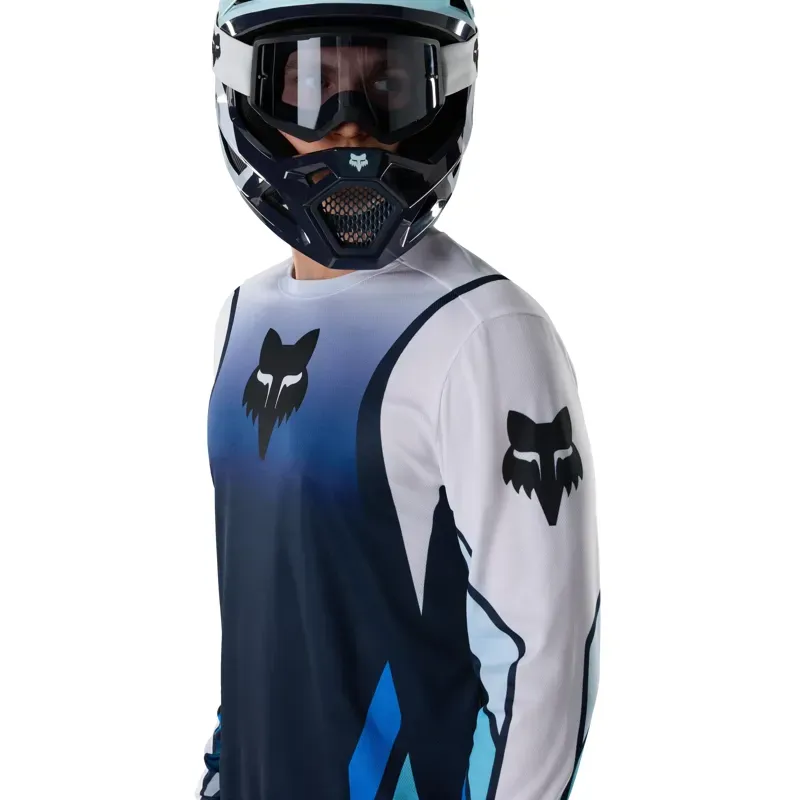 Fox Ranger Foundry Long Sleeve Jersey in Midnight Blue-4