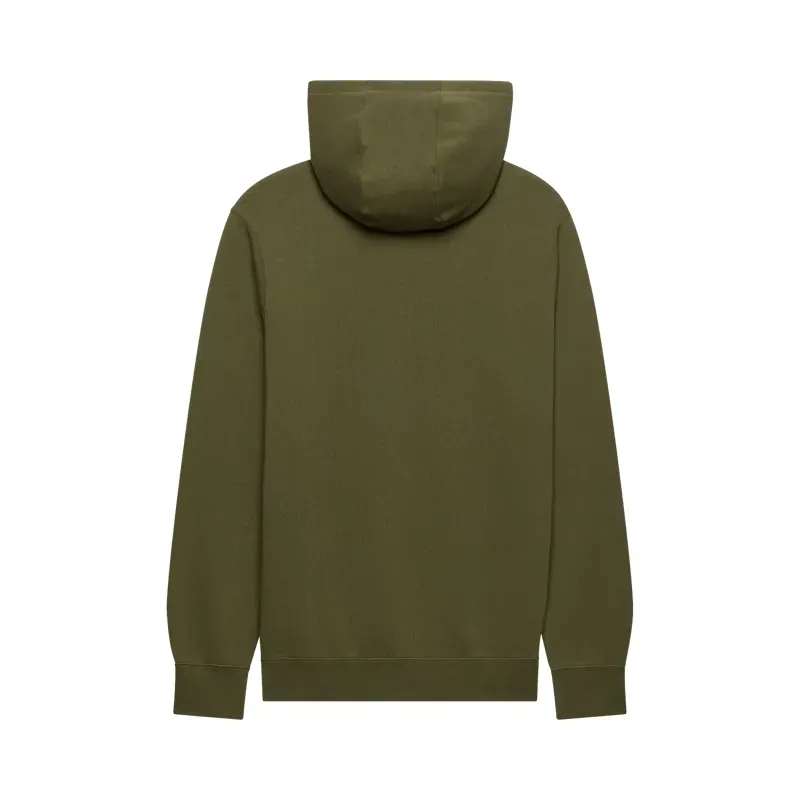 Fox F Head X Fleece Pullover Hoodie in Olive Green-1
