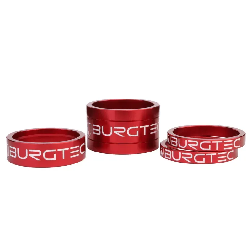 Burgtec Stem Spacer Kit in Race Red