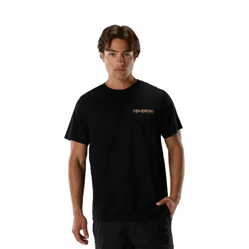 Fox Roughcut 195 Original Short Sleeve T-Shirt in Black-2