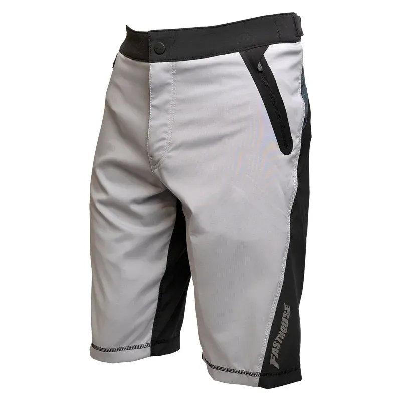 2022 Fasthouse Crossline 2.0 Velocity Shorts in Silver/Black