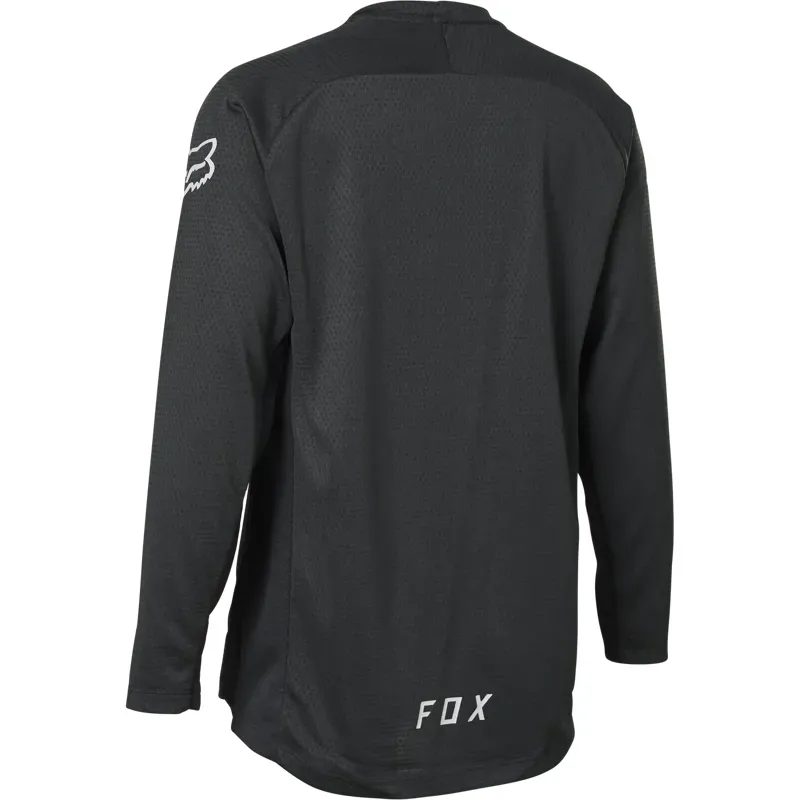 Fox Racing Defend Long Sleeve Youth Jersey in Black-1