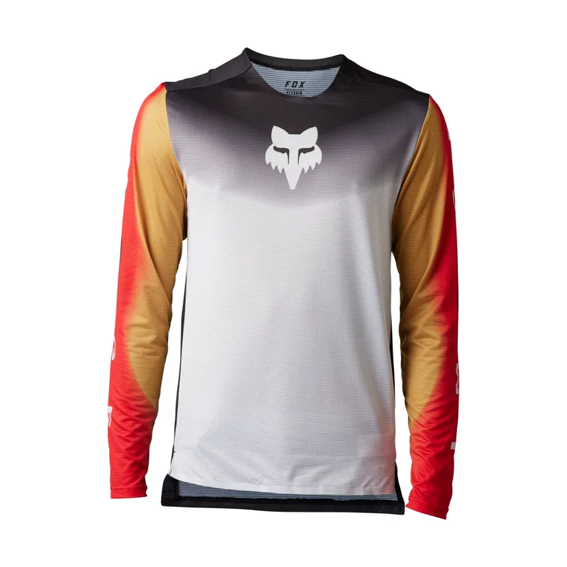 Fox Flexair Novah Long Sleeve Jersey in Black/White
