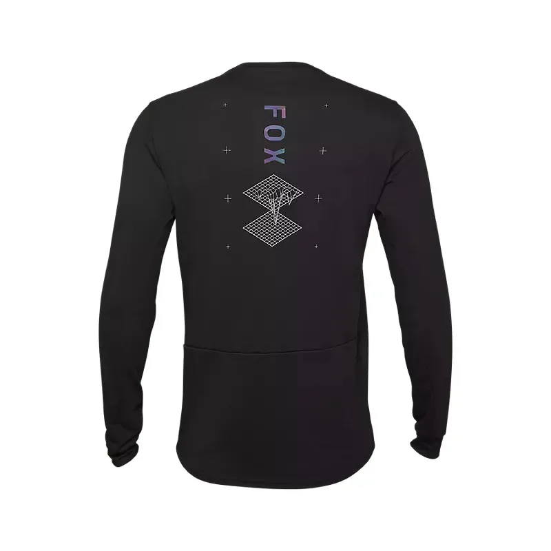 Fox Ranger Lunar Drirelease 3/4 Sleeve Jersey in Black-1