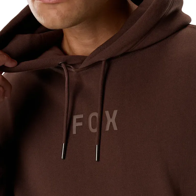 Fox Head Heavyweight Fleece Pullover Hoodie in Coffee-4