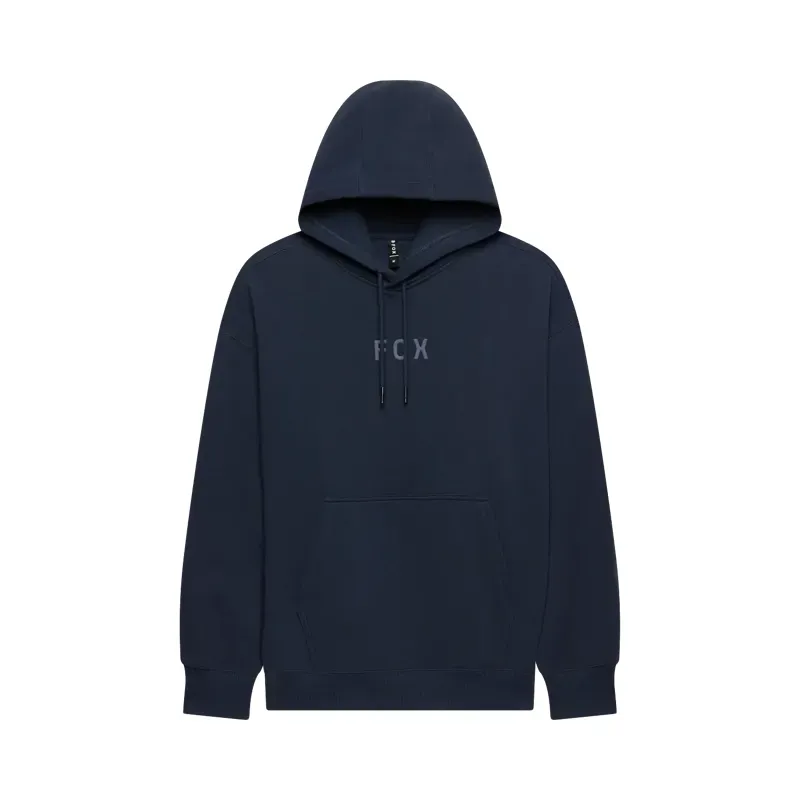 Fox Head Heavyweight Fleece Pullover Hoodie in Midnight Blue