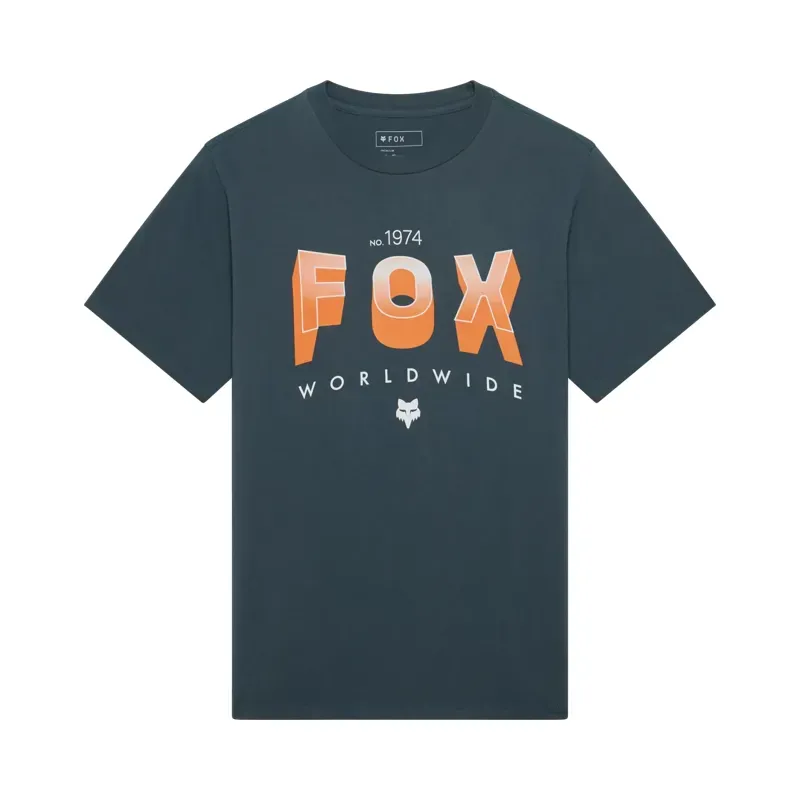 Fox Block 195 Original T-Shirt in Deep Cobalt Blue