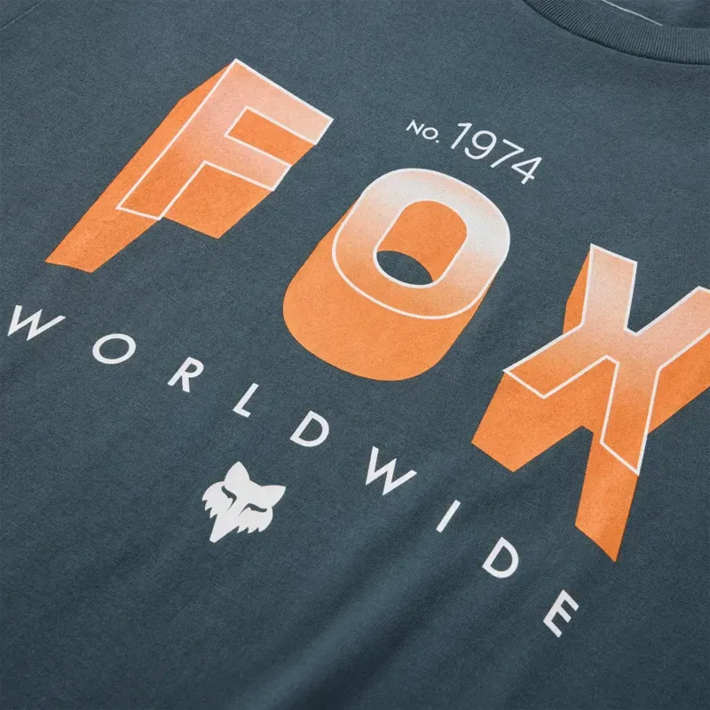 Fox Block 195 Original T-Shirt in Deep Cobalt Blue-3
