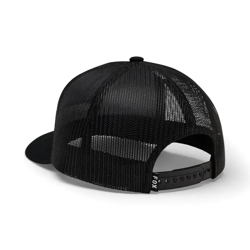 Fox Block Mesh Trucker Hat in Black-1