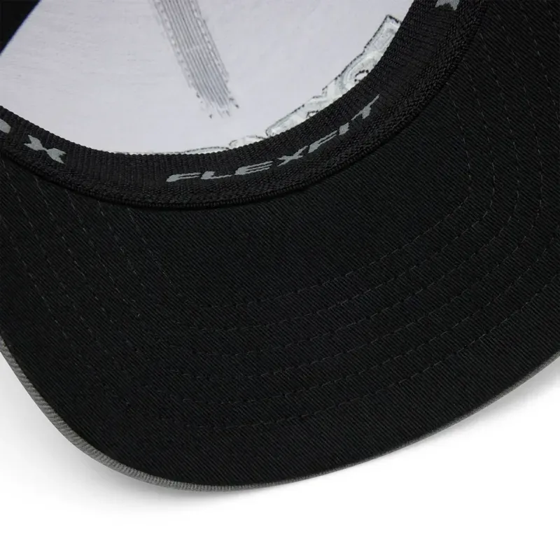 Fox Bold Flexfit Hat in Pewter Grey-4