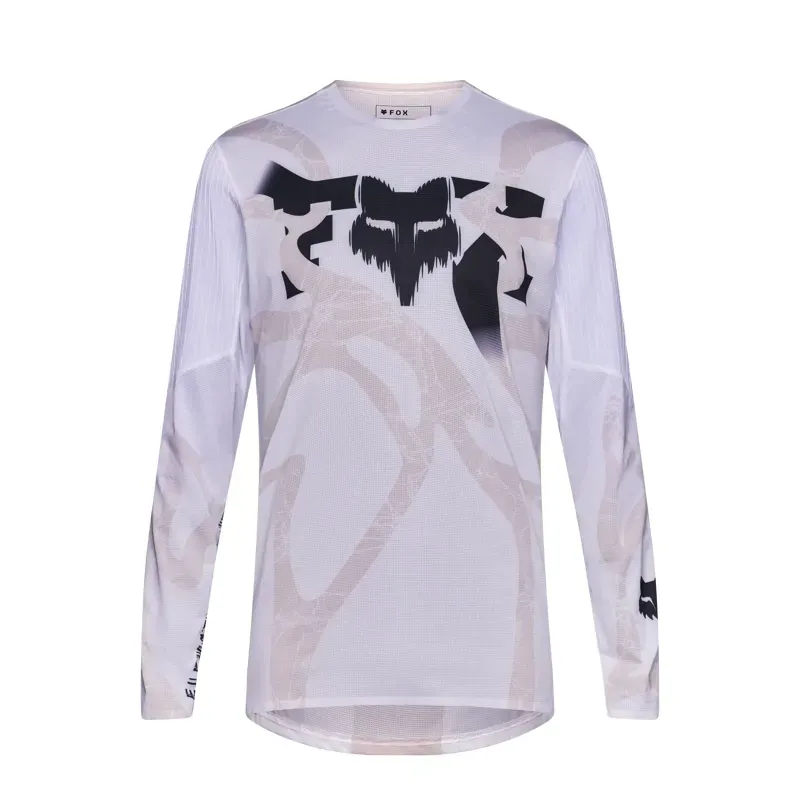 Fox Flexair Diffuse Special Edition Long Sleeve Jersey in White