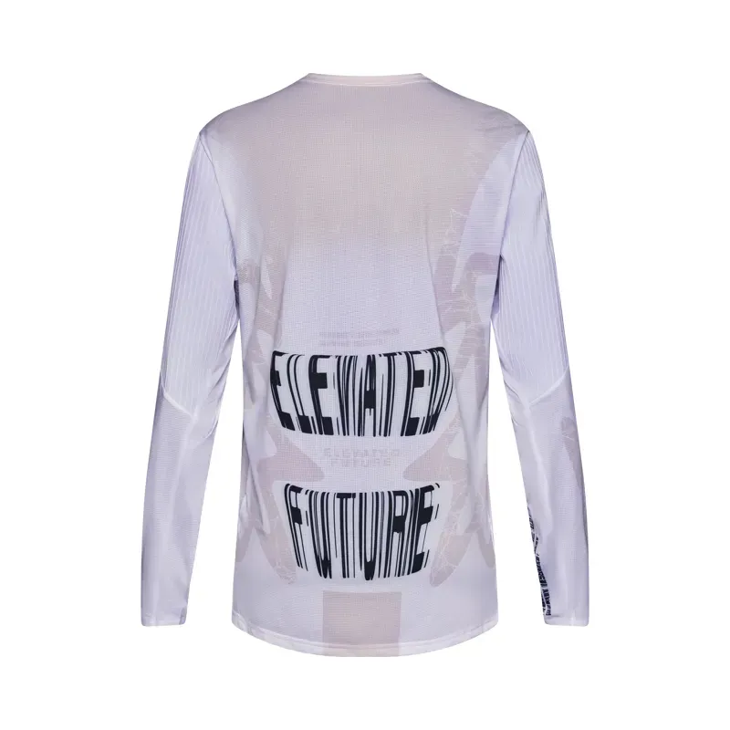 Fox Flexair Diffuse Special Edition Long Sleeve Jersey in White-1