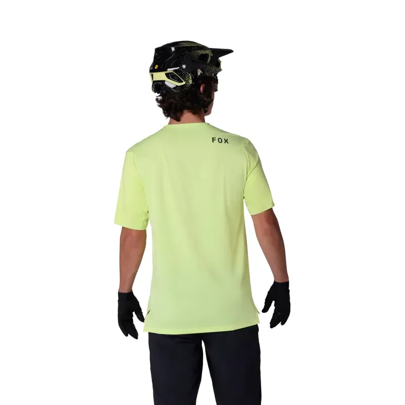 Fox Flexair Short Sleeve Jersey in Lime Green-3
