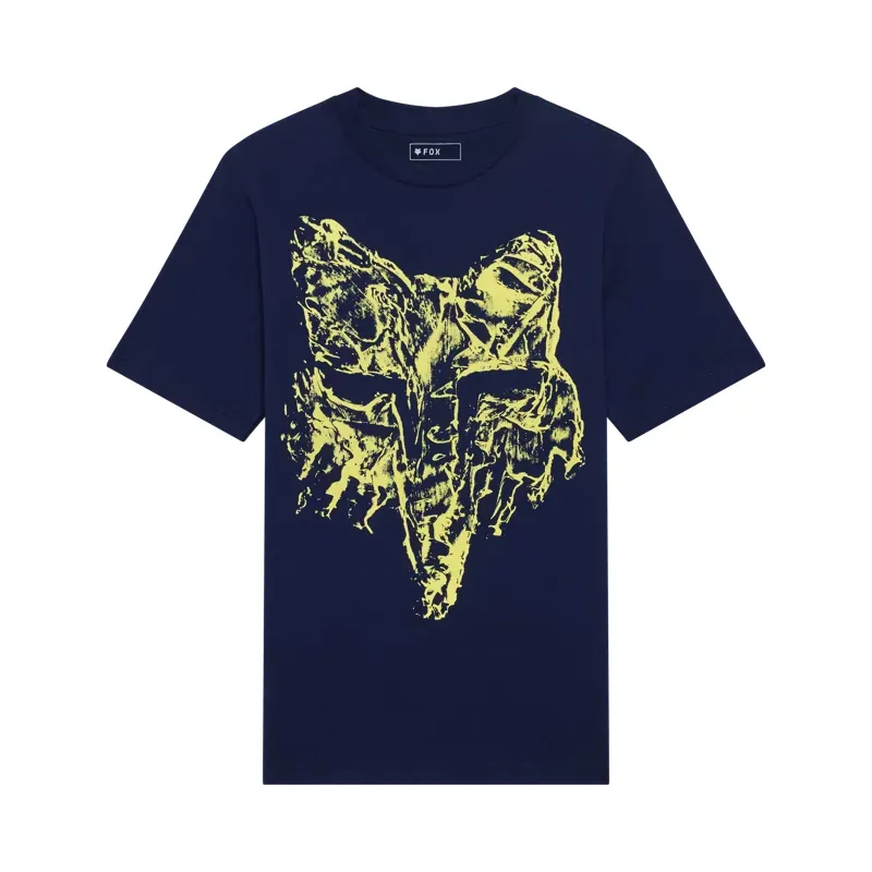 Fox Youth Image Print HD T-Shirt in Navy