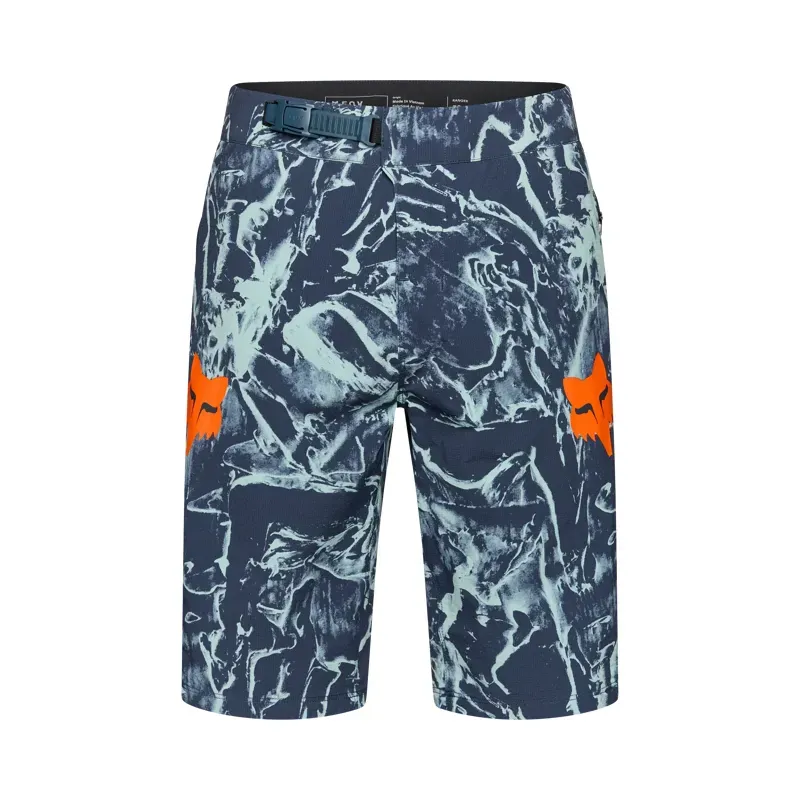 Fox Ranger Image Print Shorts in Arctic Blue