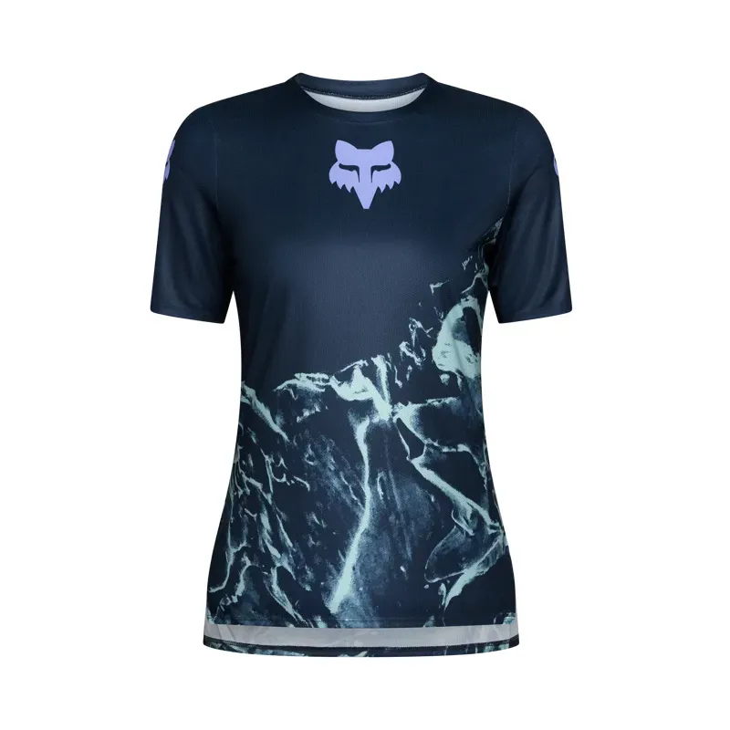 Fox Women's Ranger Image Print Jersey in Arctic Blue