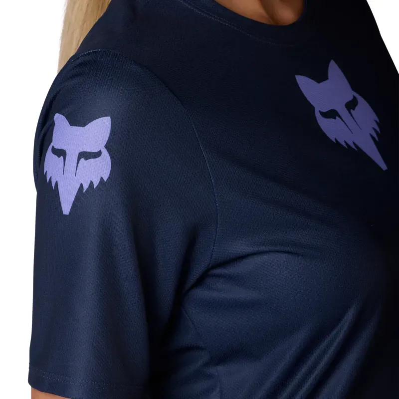 Fox Women's Ranger Image Print Jersey in Arctic Blue-5