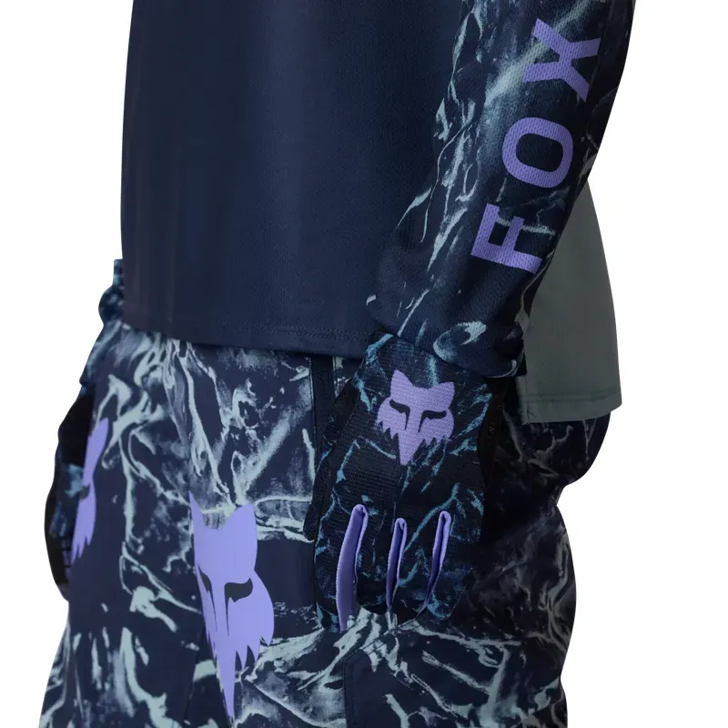 Fox Women's Ranger Image Print Long Sleeve Jersey in Arctic Blue-5