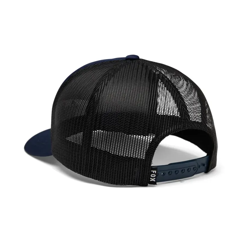 Fox Trick Mesh Trucker Hat in Midnight Blue-1