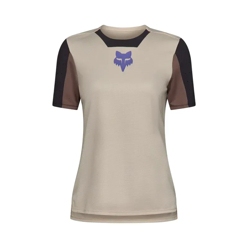 Fox Women's Defend Park Jersey in Chalk White