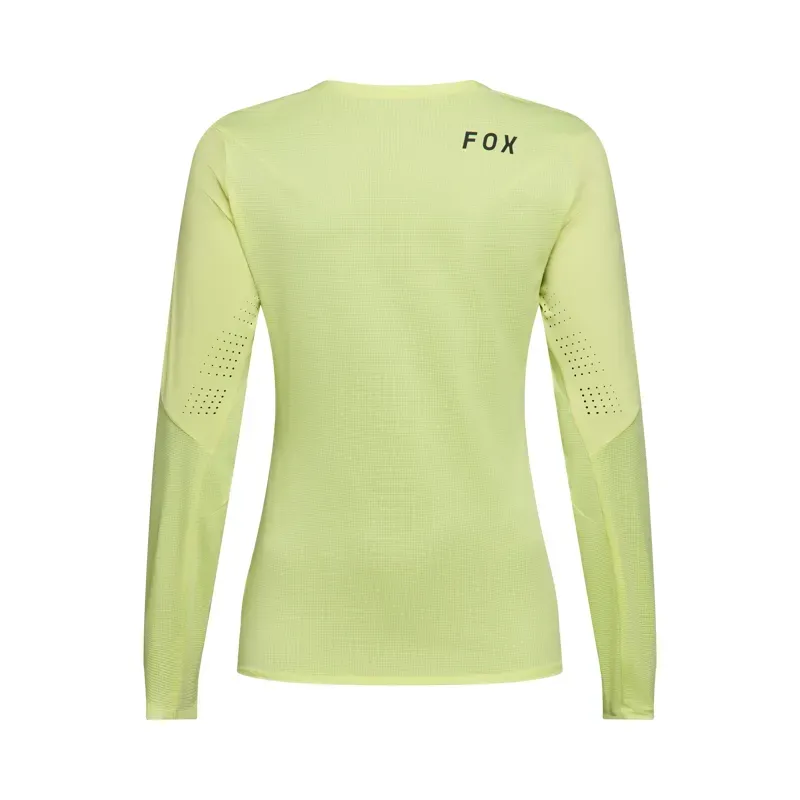 Fox Women's Flexair Long Sleeve Jersey in Lime Green-1