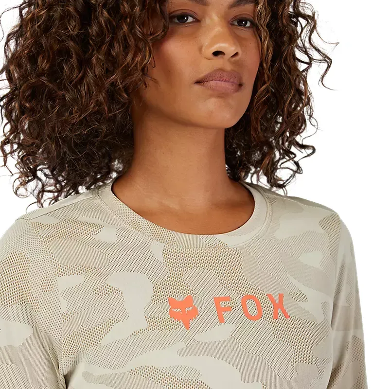 Fox Women's Ranger TruDri Long Sleeve Jersey in Cream-4
