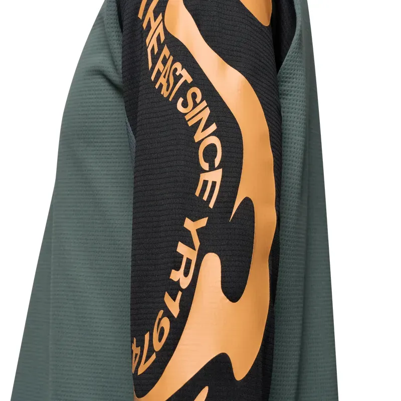 Fox Youth Defend Creation Long Sleeve Jersey in Sage Green-3