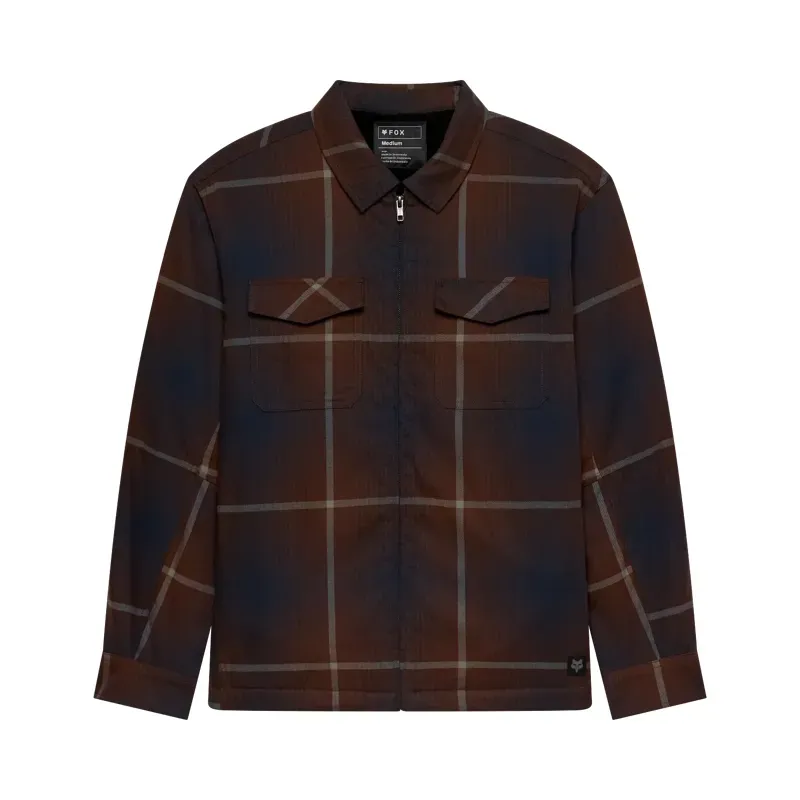 Fox Survivalist Fire Sasquatch Long Sleeve Shirt in Dark Brown