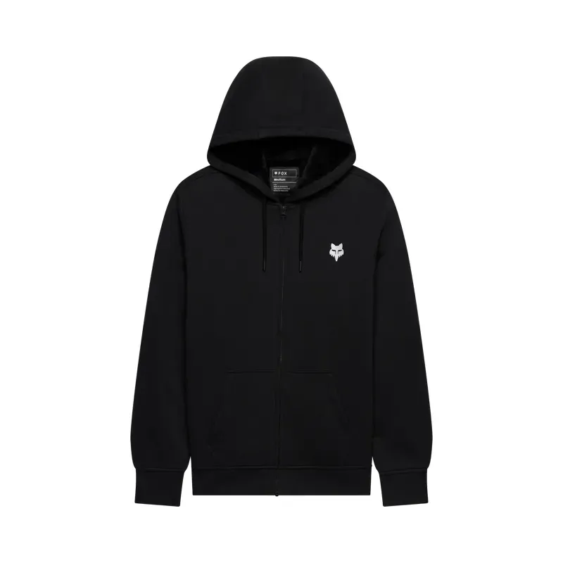 Fox Head Sasquatch Fleece Zip Hoodie in Black