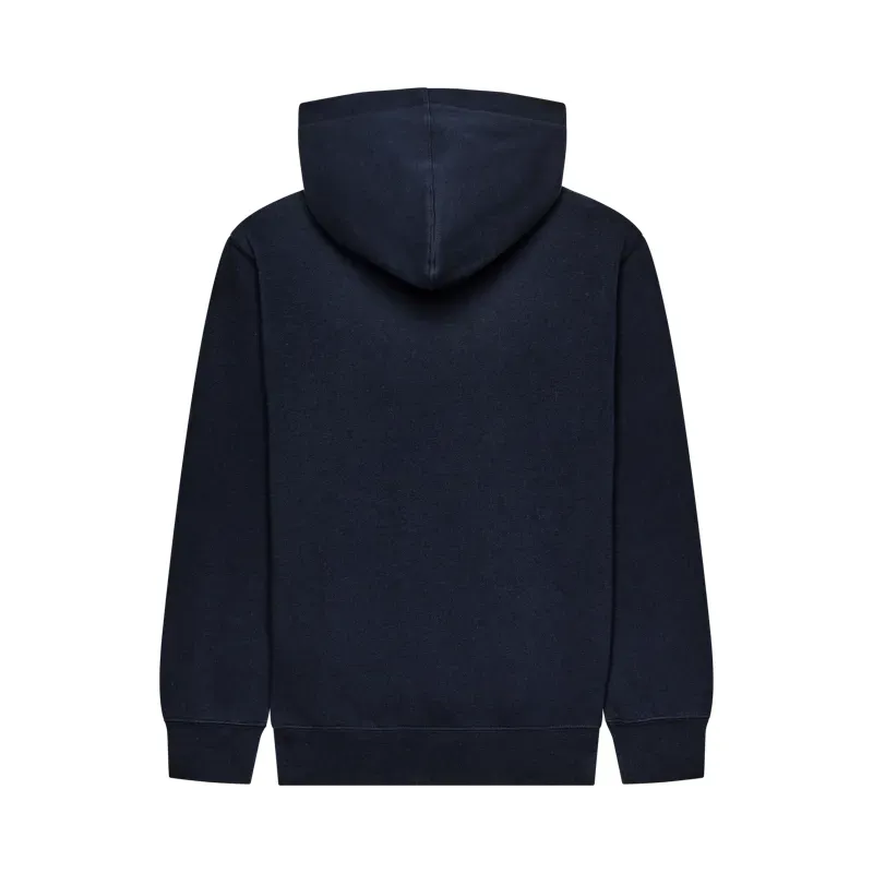 Fox Youth Since 74 Fleece Pullover Hoodie in Midnight Blue-1