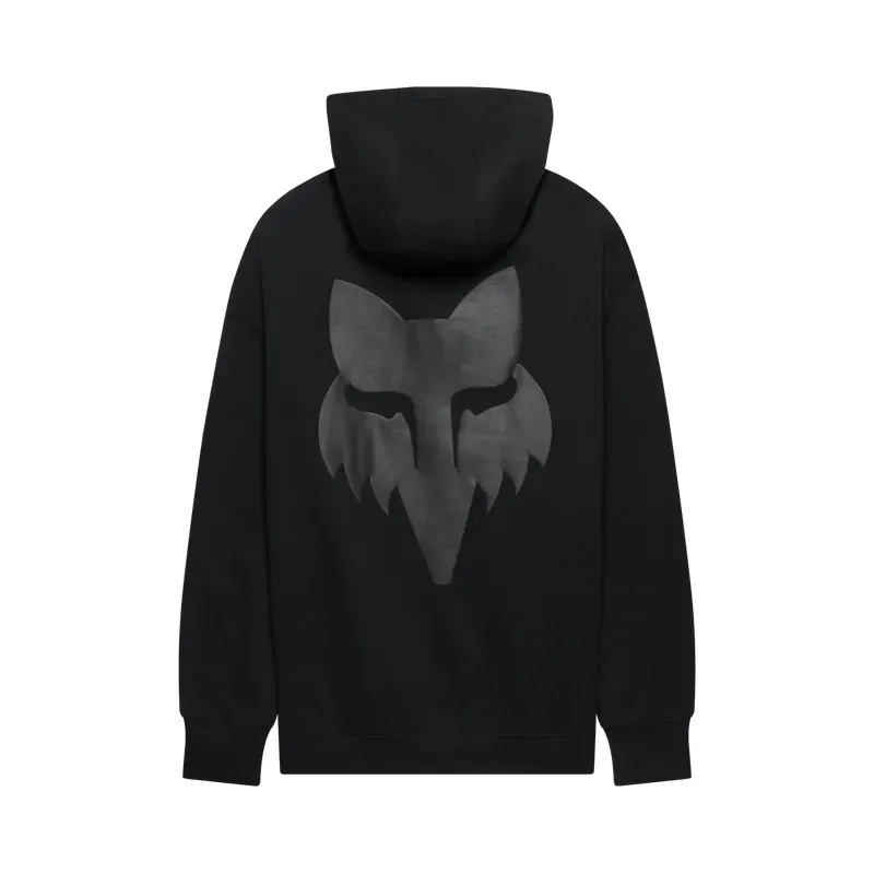 Fox Head Heavyweight Fleece Pullover Hoodie in Black-1