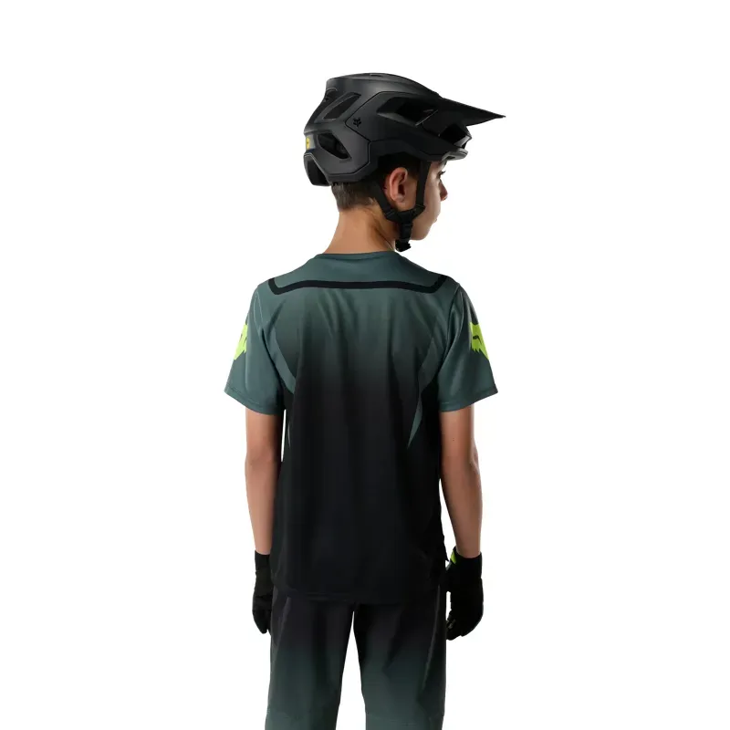 Fox Youth Ranger Foundry Short Sleeve Jersey in Sage Green-3
