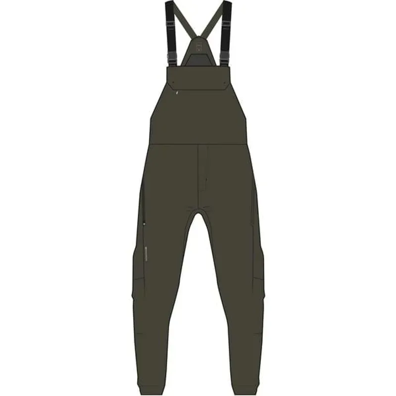 Madison DTE 3-Layer Waterproof Bib Trousers In Midnight Green
