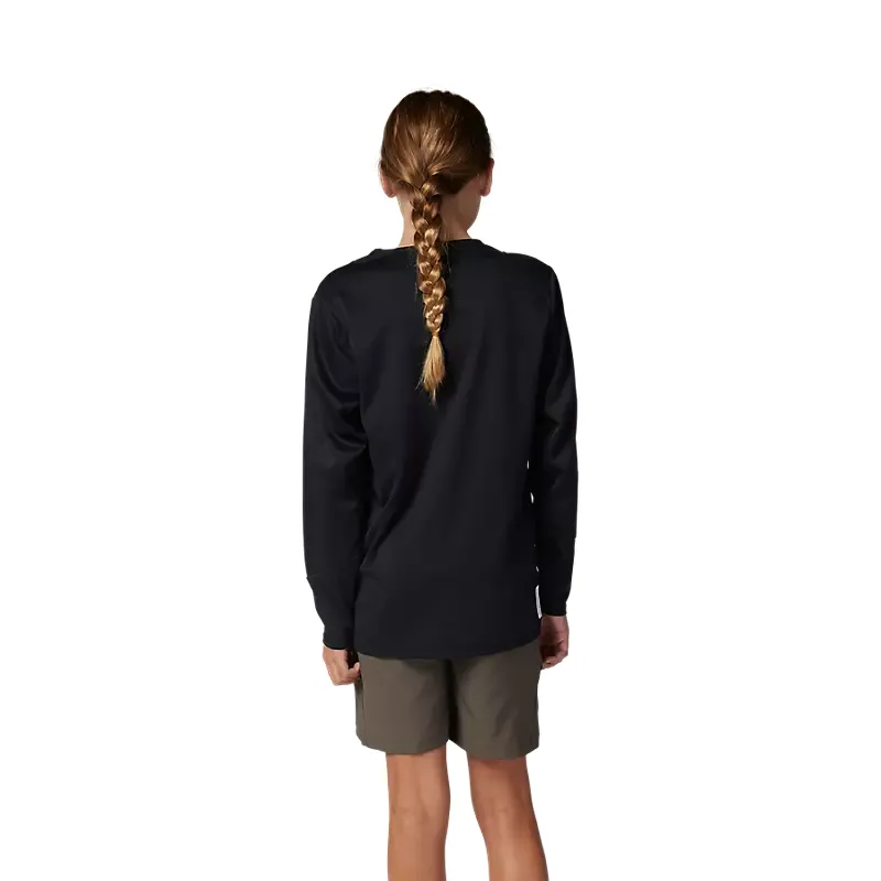 Youth Defend Long Sleeve Jersey Black-3