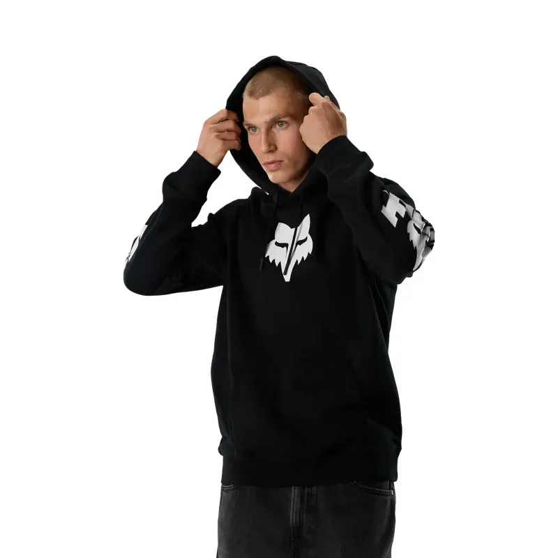 Fox Apex Fleece Pullover Hoodie in Black-3