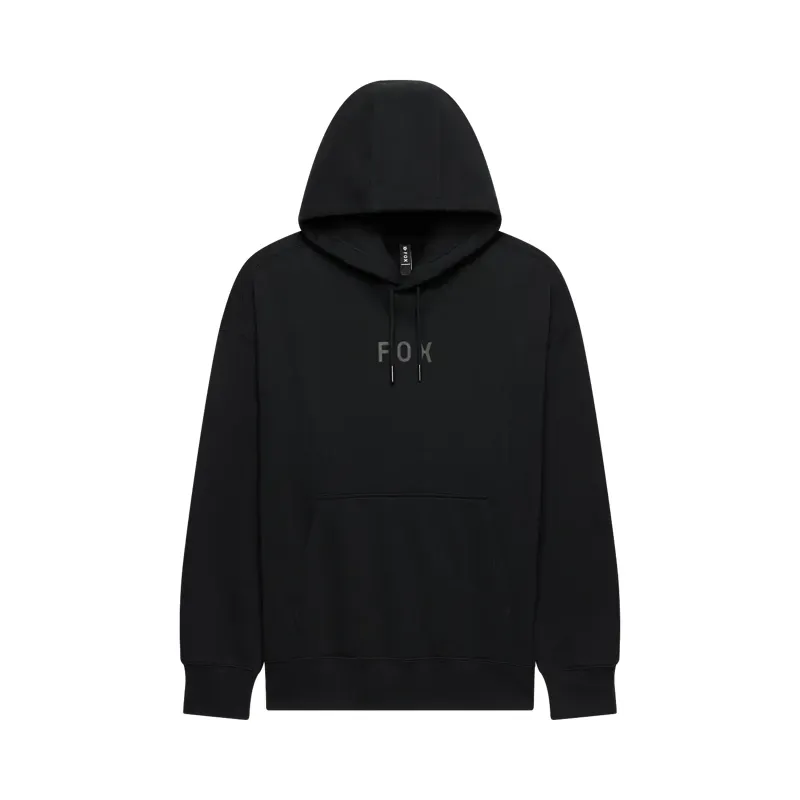 Fox Head Heavyweight Fleece Pullover Hoodie in Black