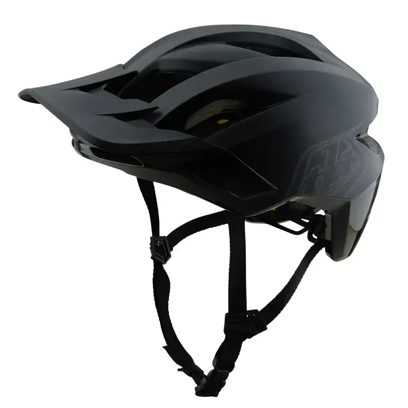 Troy Lee Designs Flowline MIPS Youth Helmet in Point Black/Charcoal
