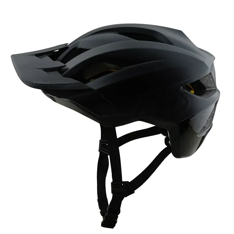 Troy Lee Designs Flowline MIPS Youth Helmet in Point Black/Charcoal-2