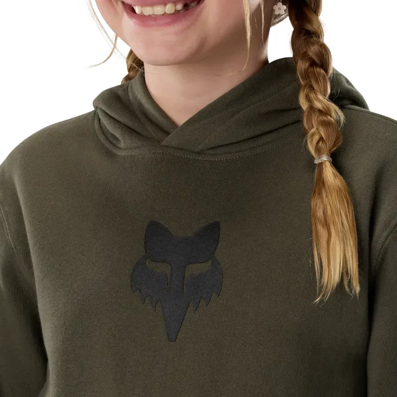 Fox Youth Legacy Pullover Hoodie in Olive Green-4